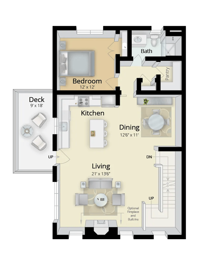 The Cedar: First Floor