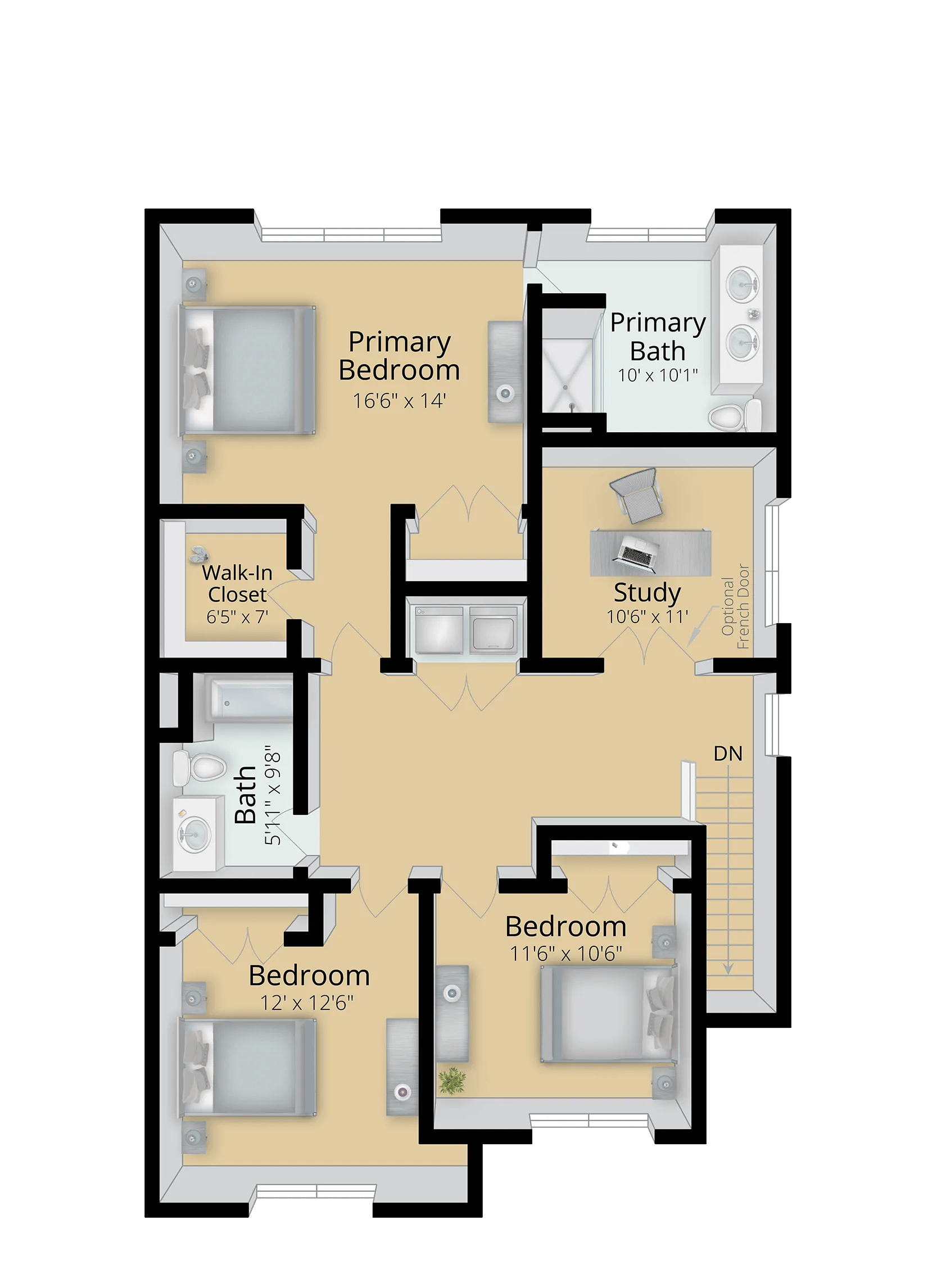 The Exp. Spruce Second Floor