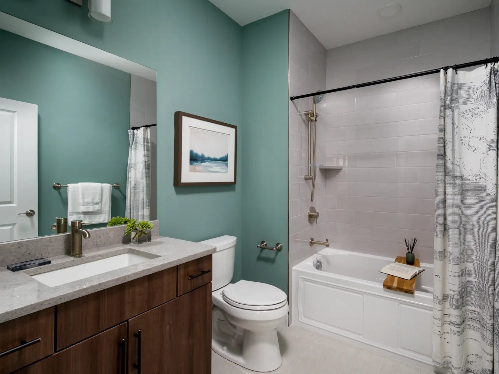 Bathroom in model home in Canton, MA