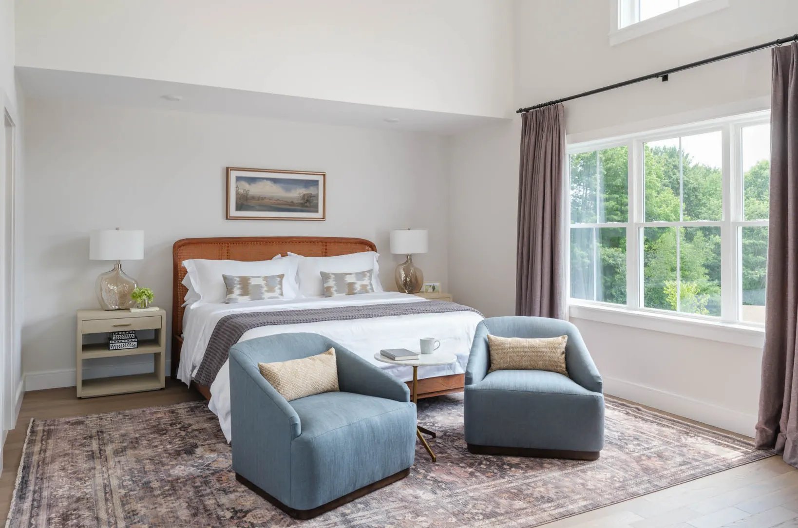 Model home bedroom at Larkwood in Raynham, MA