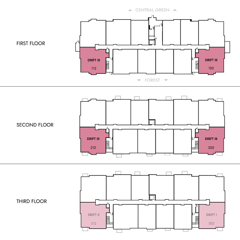 The Drift III in Building 2 & 3