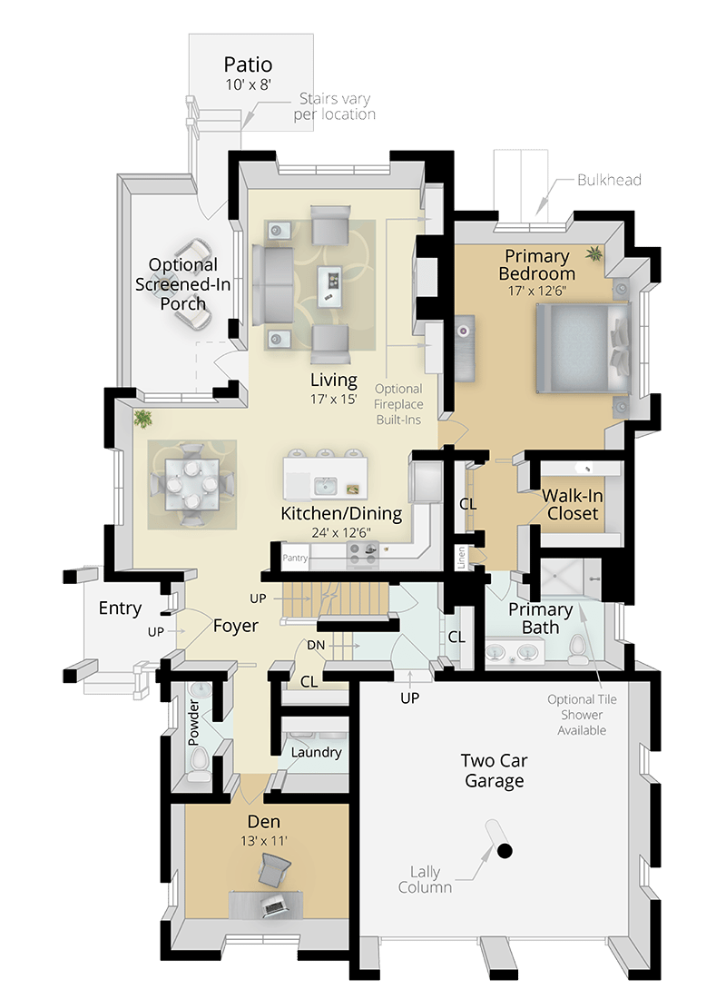 The Balsam: Ground Floor + Optional Screen Porch