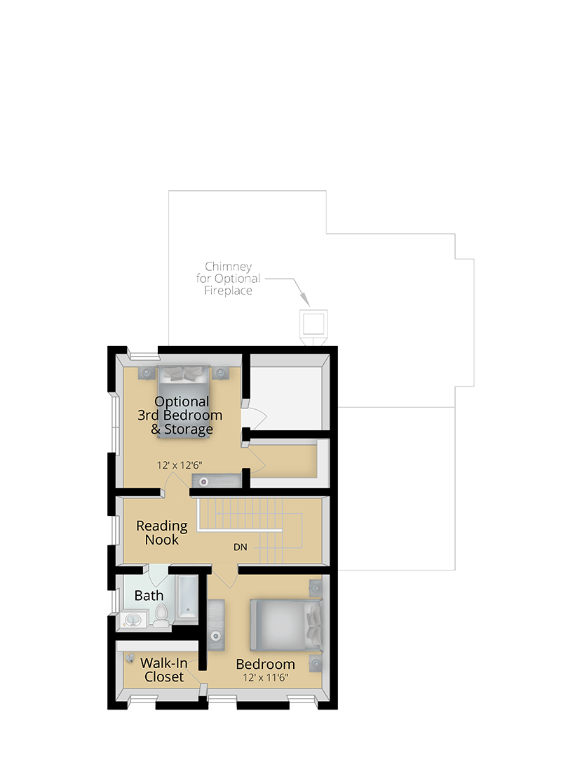 The Balsam: First Floor + Optional 3rd Bedroom