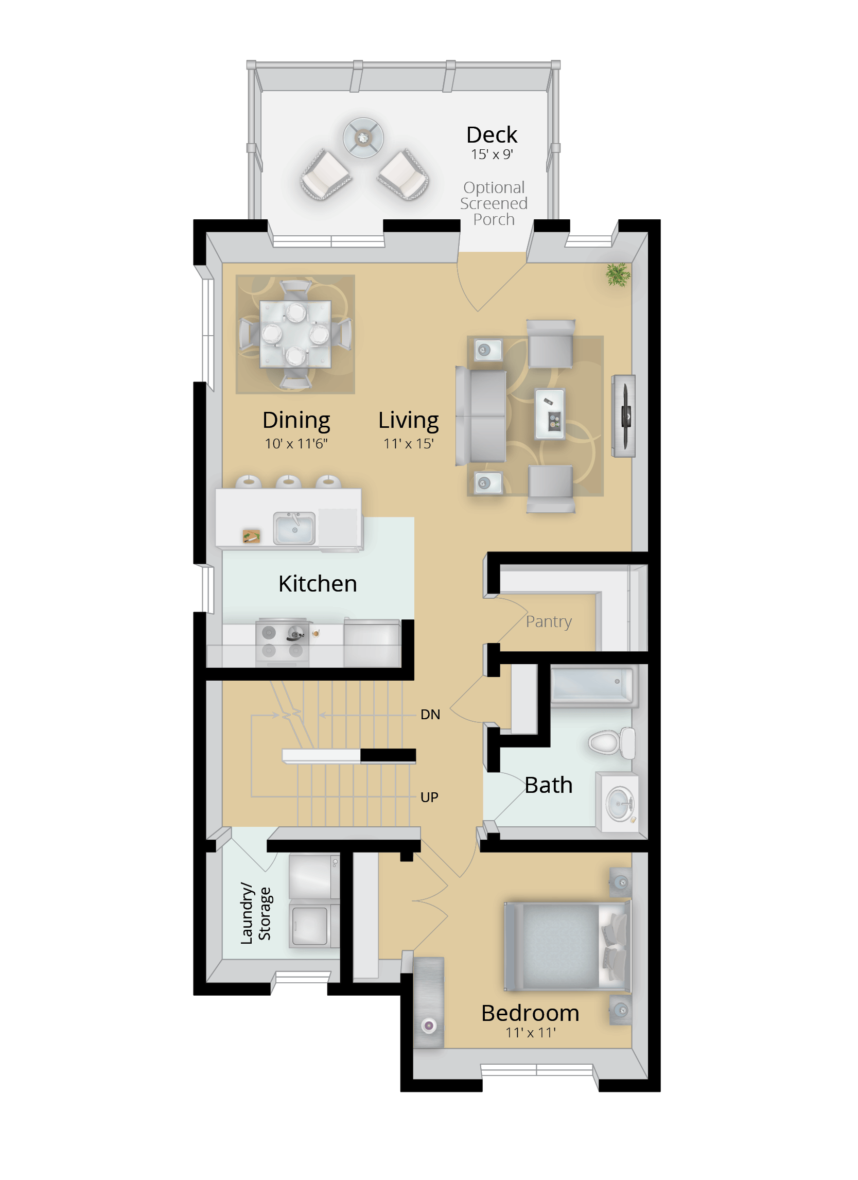 The Magnolia III: First Floor