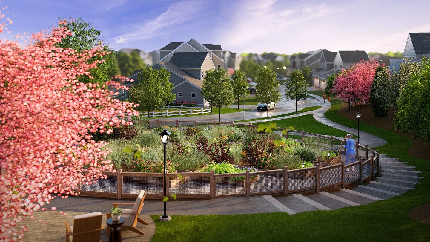 Community gardens at Alden's Reach in Plymouth MA