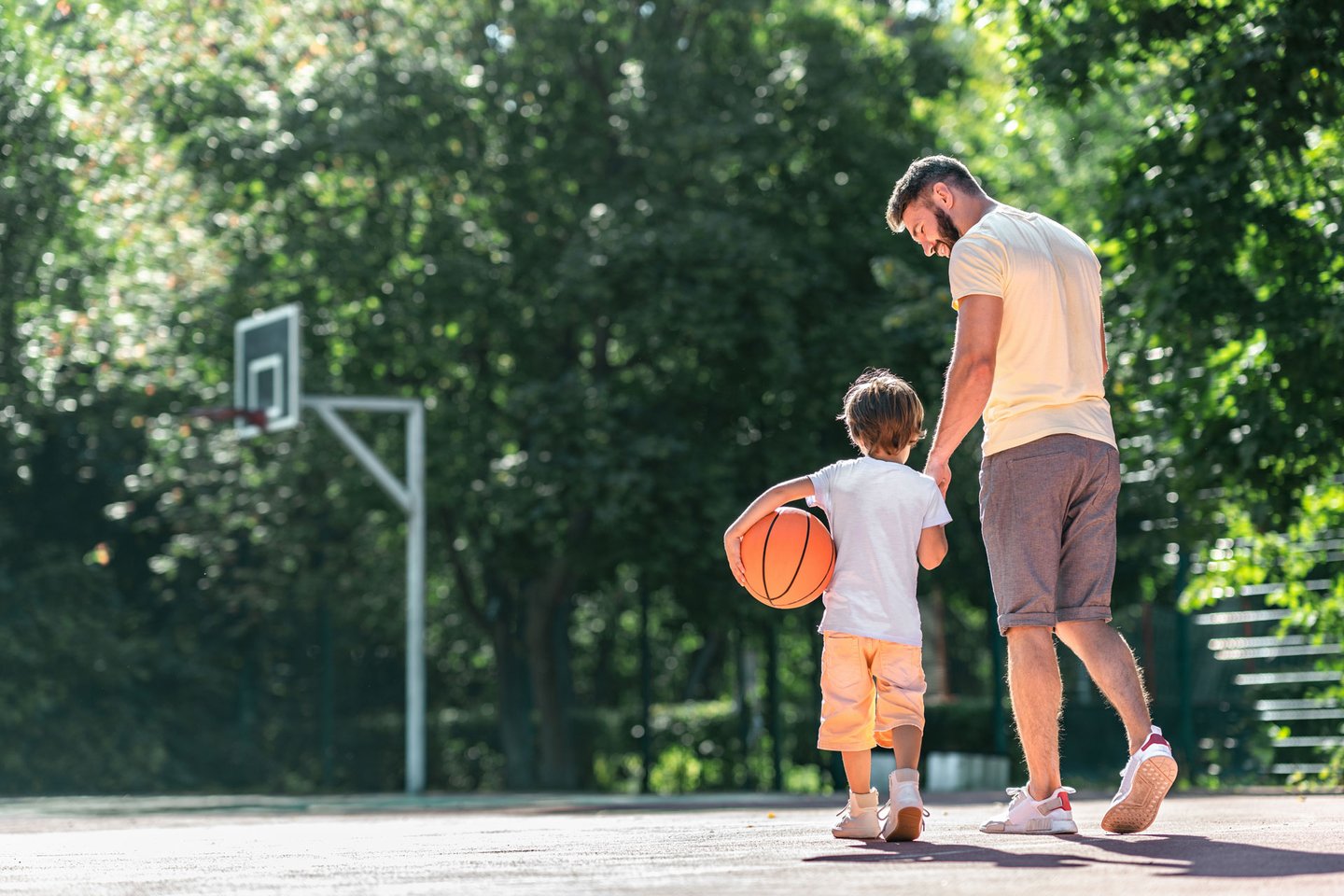 Half-court basketball at Larkwood in Raynham MA